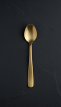 Espressolöffel mit gebürstetem Goldfinish