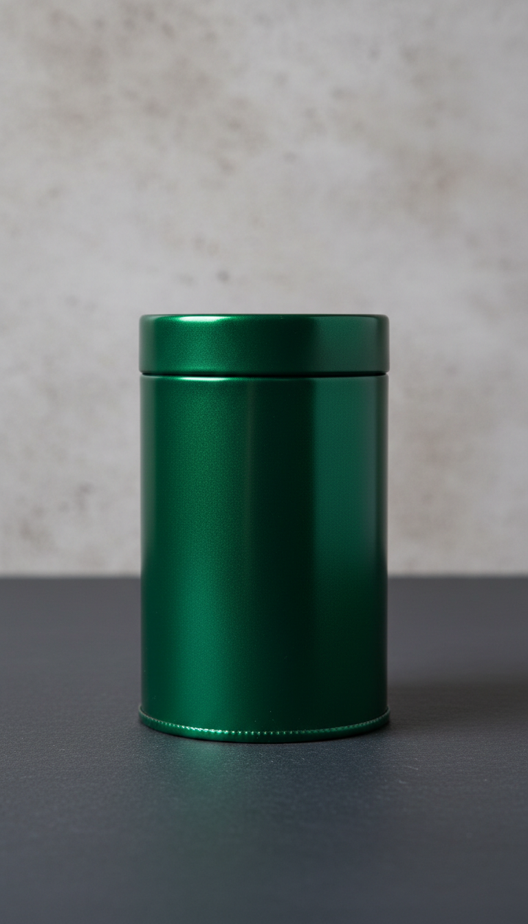 Espressobohnen-Dose in dunklem Grün