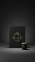 Geschenkbox matt schwarz mit Goldfoliendetails